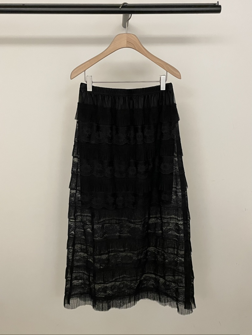 BOLD-A韓國直郵女裝新品職業推薦人氣熱賣26春夏長裙蕾絲花RE BOLD長裙