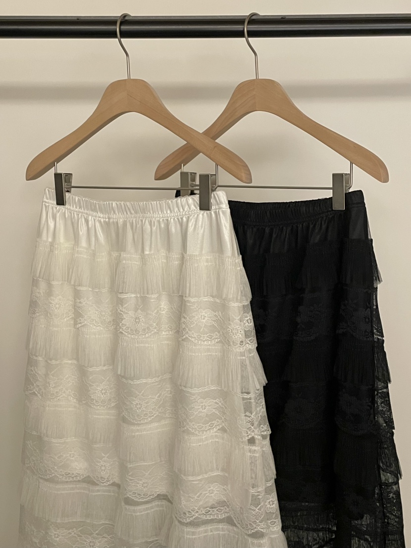 BOLD-A韓國直郵女裝新品職業推薦人氣熱賣26春夏長裙蕾絲花RE BOLD長裙