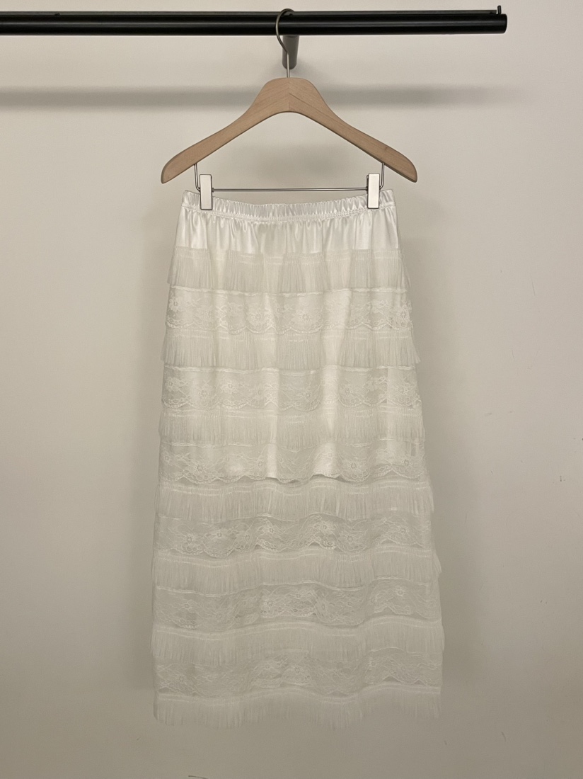 BOLD-A韓國直郵女裝新品職業推薦人氣熱賣26春夏長裙蕾絲花RE BOLD長裙圖色1