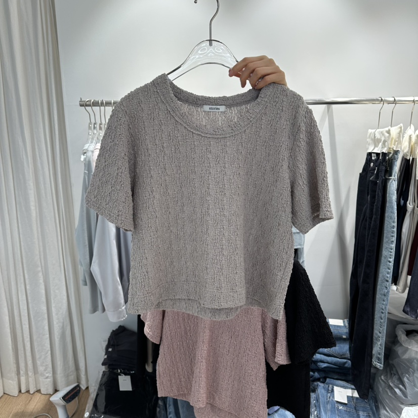 STORIES韓國代購女士新款休閑熱賣人氣26春夏職業襯衫蕾絲衫STORIES襯衫/蕾絲衫圖色2