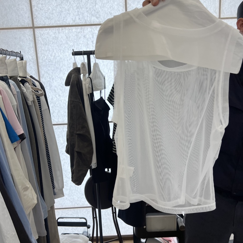 FLAT韓國代購女士新款休閑26春夏職業推薦吊帶背心不含內搭FLAT吊帶/背心