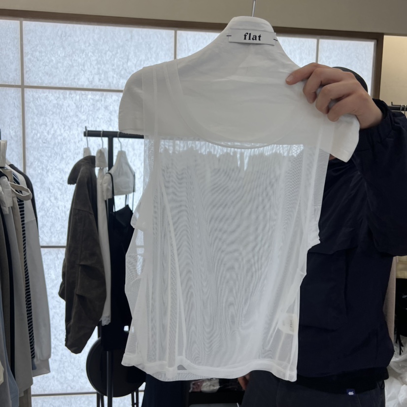 FLAT韓國代購女士新款休閑26春夏職業推薦吊帶背心不含內搭FLAT吊帶/背心圖色1