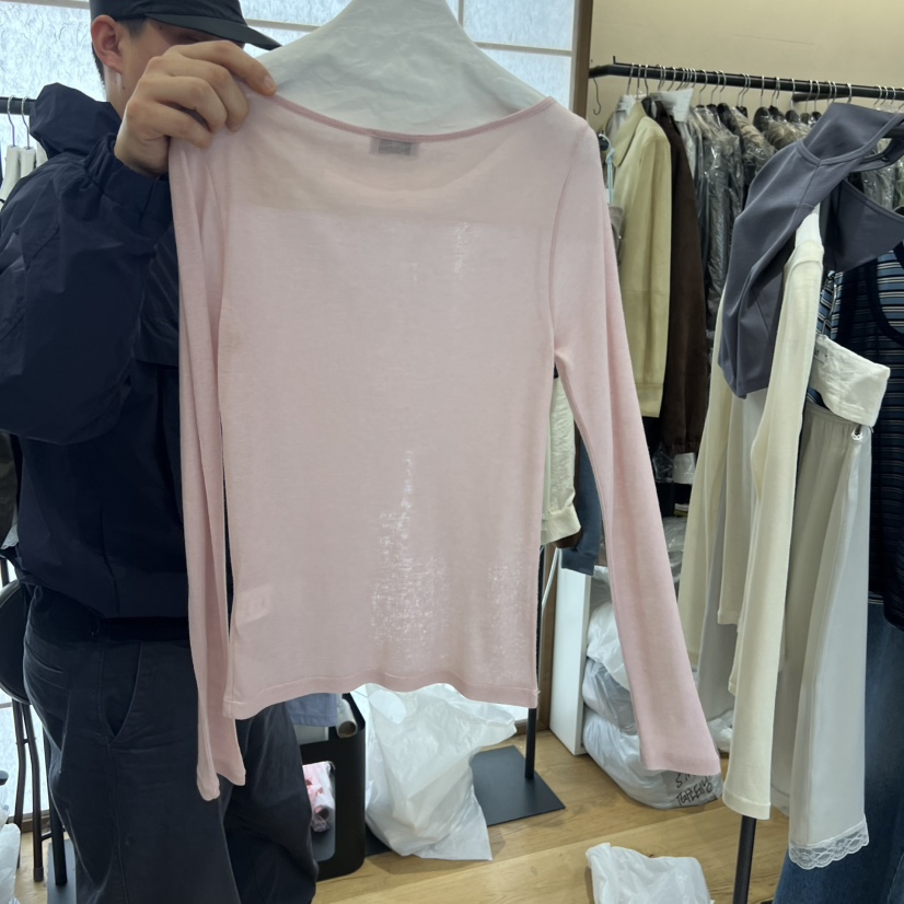 FLAT韓國直郵女士新品熱賣推薦人氣26春夏休閑職業長袖T恤FLAT長袖T恤