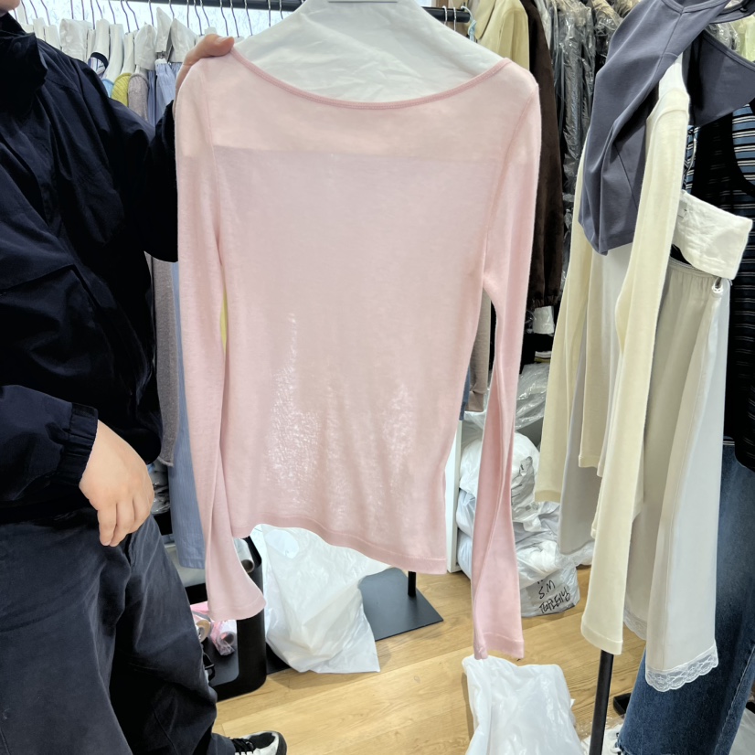 FLAT韓國直郵女士新品熱賣推薦人氣26春夏休閑職業長袖T恤FLAT長袖T恤圖色4