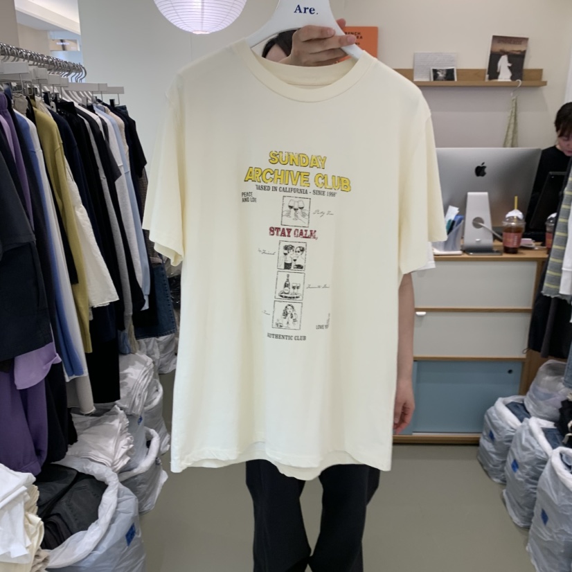 ARE韓國東大門代購女士新款職業時尚人氣26春夏熱賣推薦T恤ARE YOU/ARET恤圖色1
