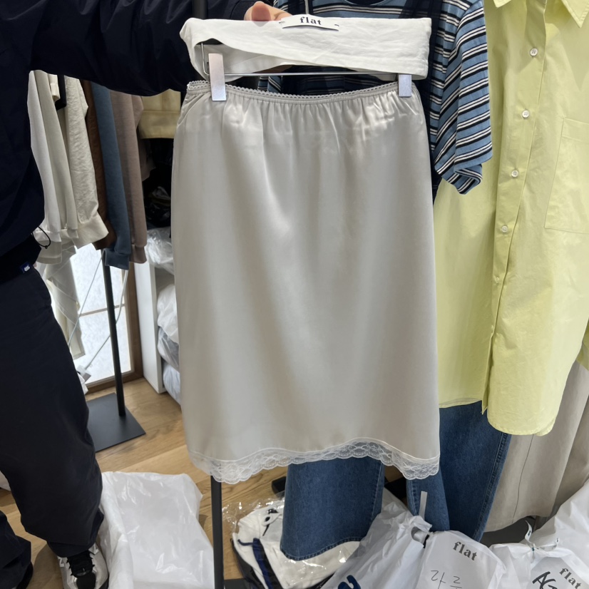 FLAT韓國東大門代購女裝新款休閑26春夏推薦半身裙中短裙FLAT半身裙/中短裙圖色2