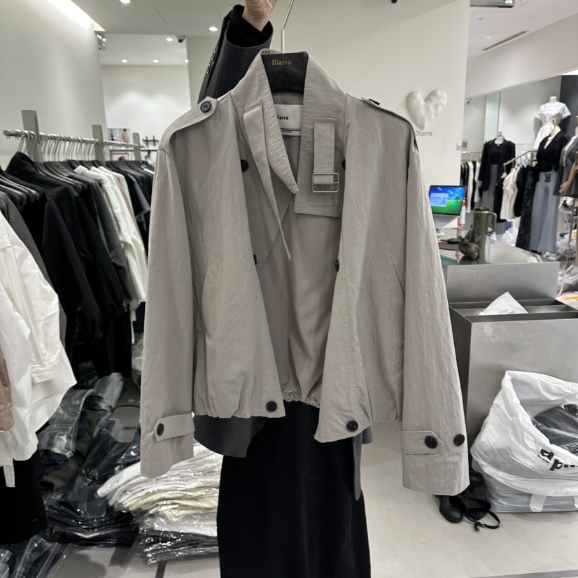 DIARRA韓國東大門直郵女士新款26春夏推薦休閑人氣夾克短款DIARRA夾克圖色2