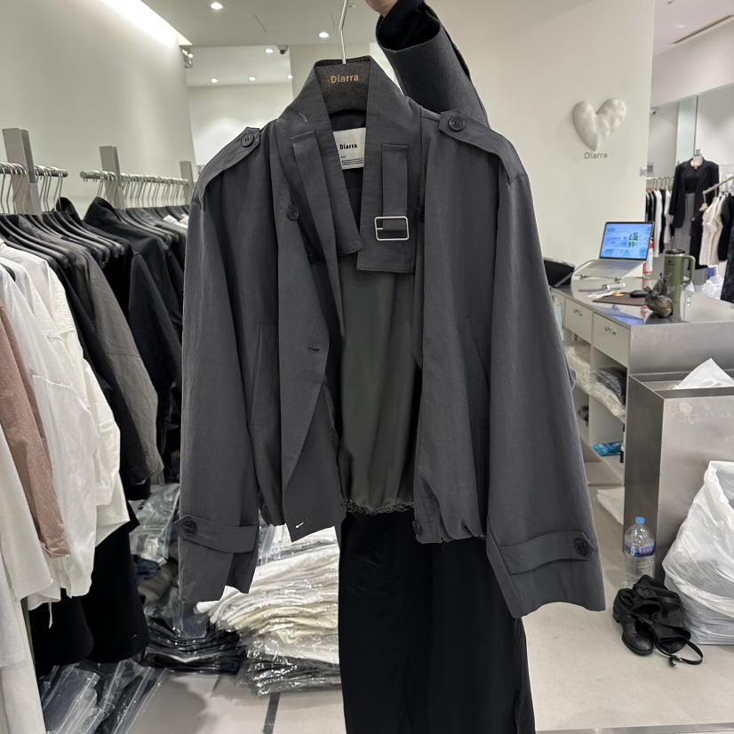 DIARRA韓國東大門直郵女士新款26春夏推薦休閑人氣夾克短款DIARRA夾克圖色3