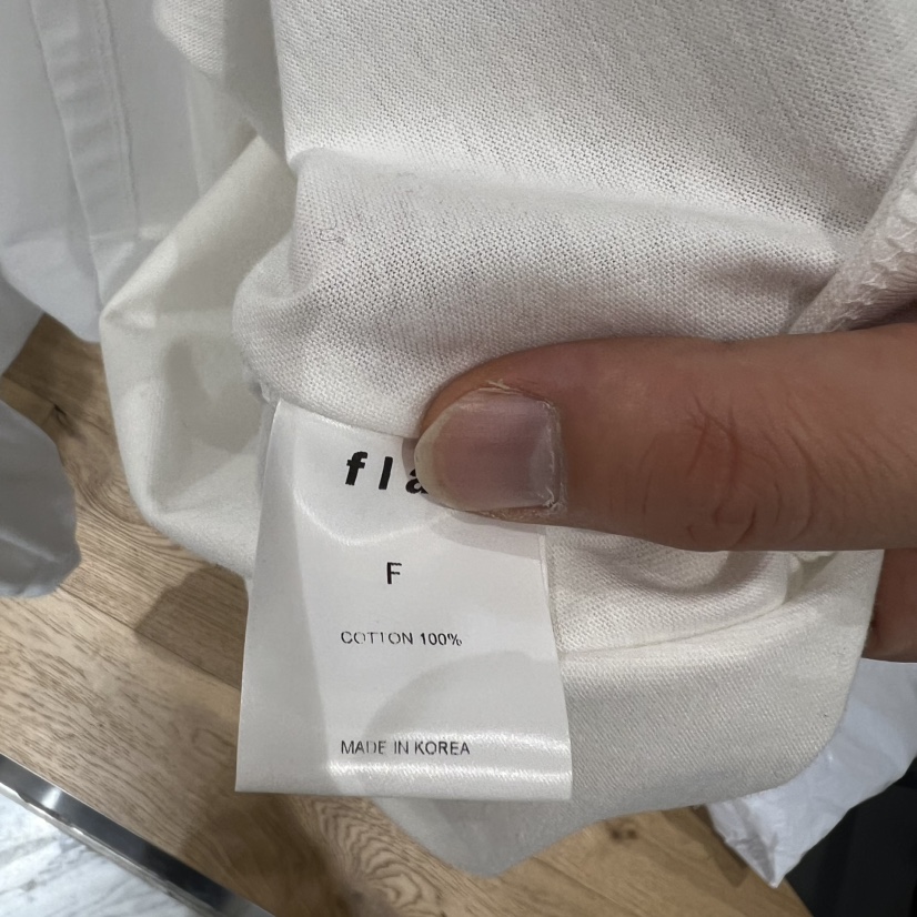 FLAT韓國直郵實拍女裝新款時尚職業休閑26春夏推薦長袖T恤FLAT長袖T恤
