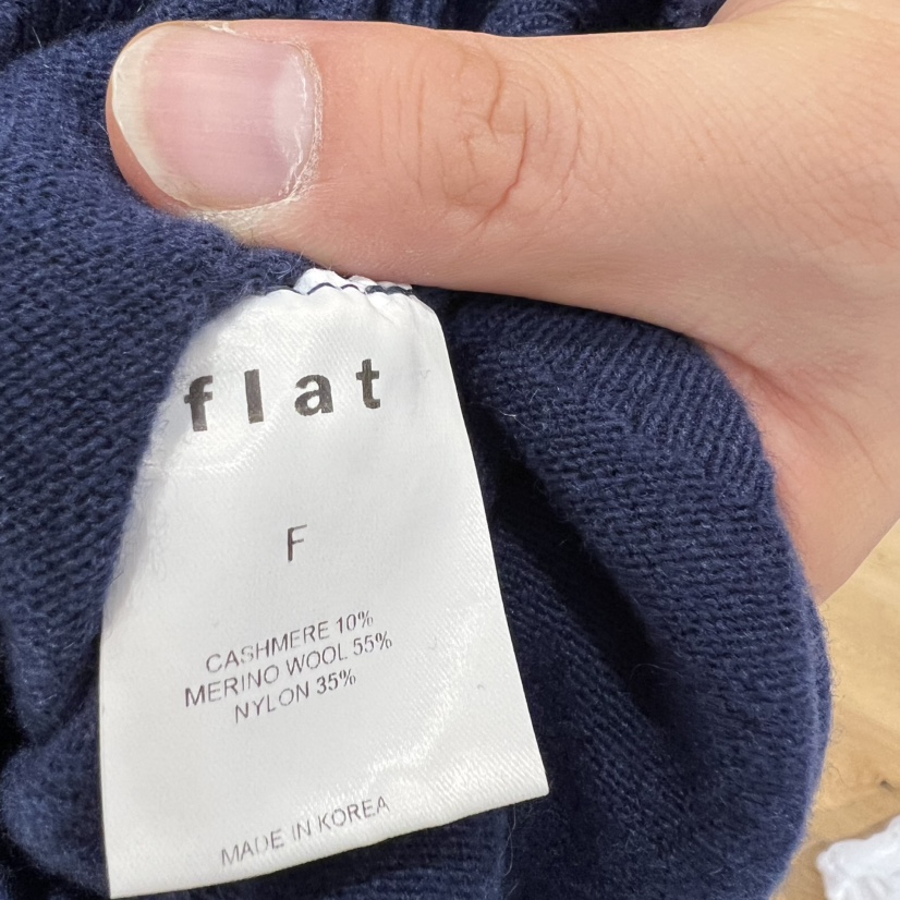 FLAT韓國直郵實拍女裝新款人氣時尚推薦休閑熱賣26春夏針織衫FLAT針織衫