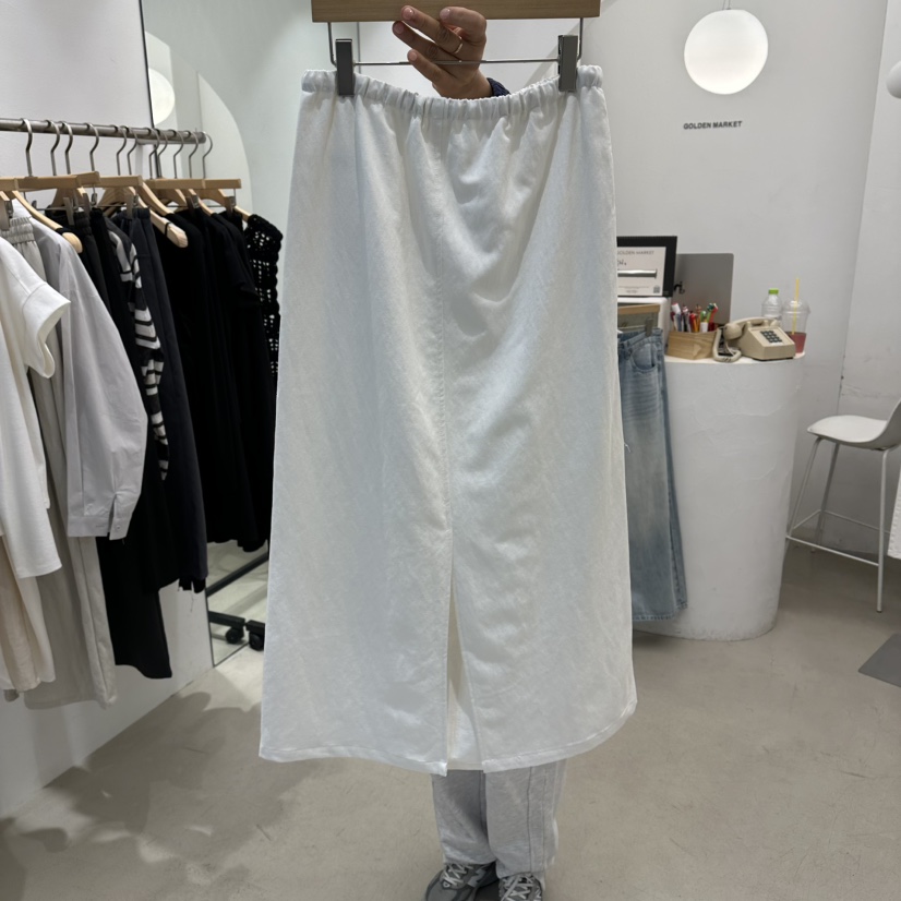 GOLDEN MARKET韓國直郵女士新款休閑時尚推薦熱賣長裙口袋GOLDEN MARKET長裙