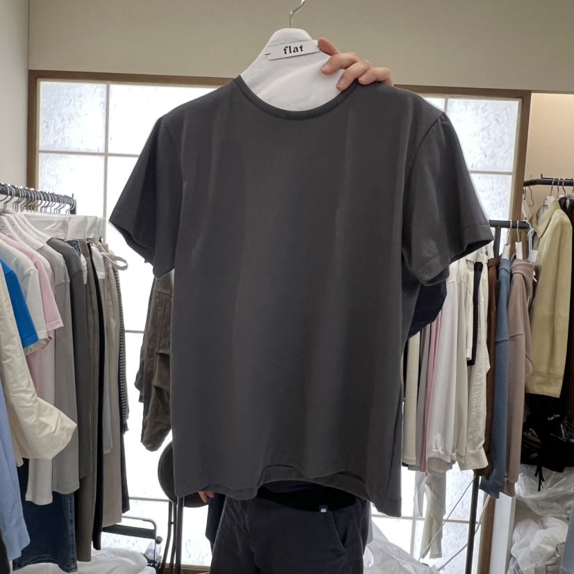 FLAT韓國直郵實拍女士新品人氣時尚26春夏推薦休閑職業T恤FLATT恤圖色4