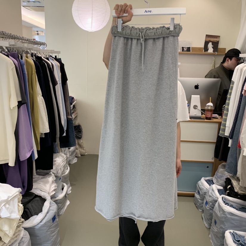 ARE韓國東大門代購女士新品熱賣人氣休閑時尚26春夏長裙褶皺ARE YOU/ARE長裙圖色2