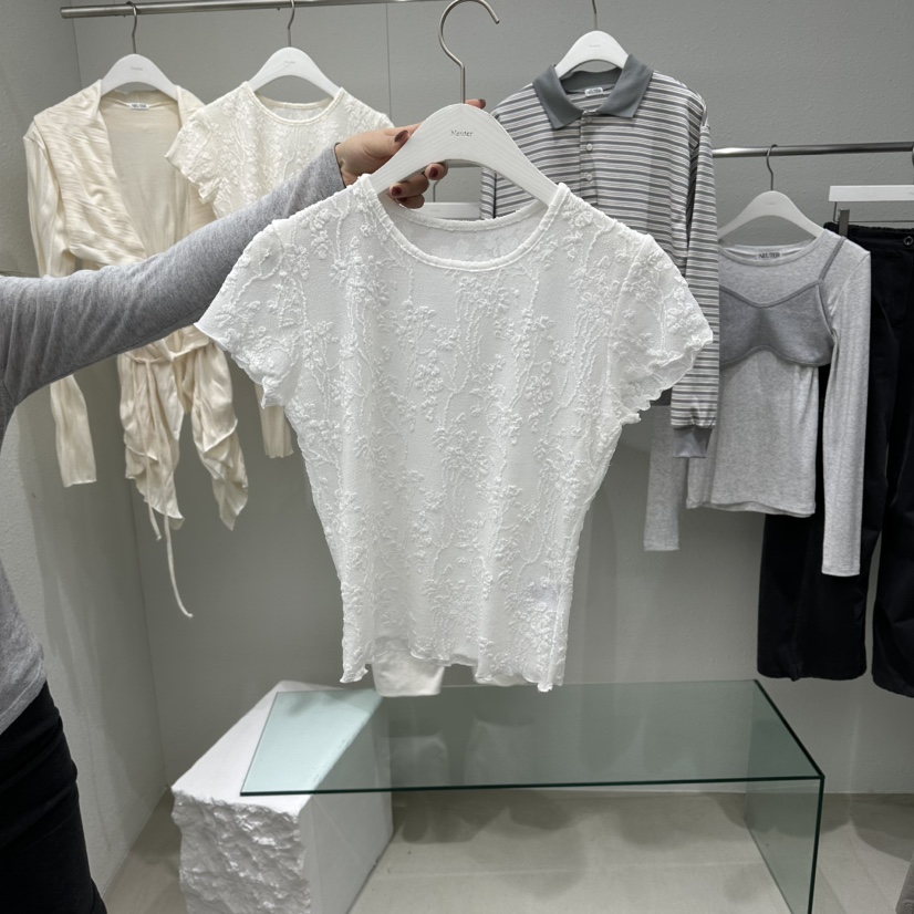 NEUTER韓國代購女士新款職業休閑熱賣推薦時尚人氣26春夏T恤NEUTERT恤圖色1白色