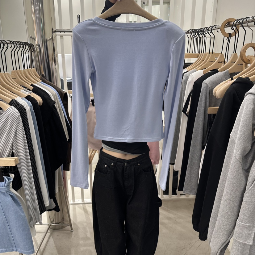 VENEFIT韓國直郵女士新款推薦26春夏職業休閑熱賣長袖T恤VENEFIT/JENNIE長袖T恤