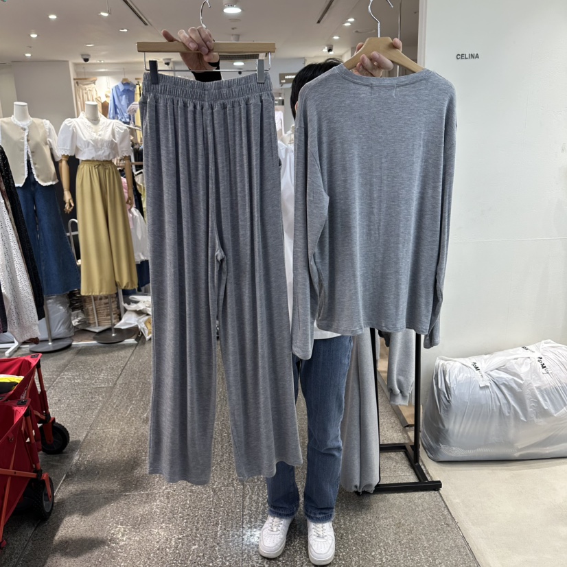 CELINA韓國直郵女裝新品推薦休閑26春夏套裝兩件套天絲套裝CELI_NA套裝