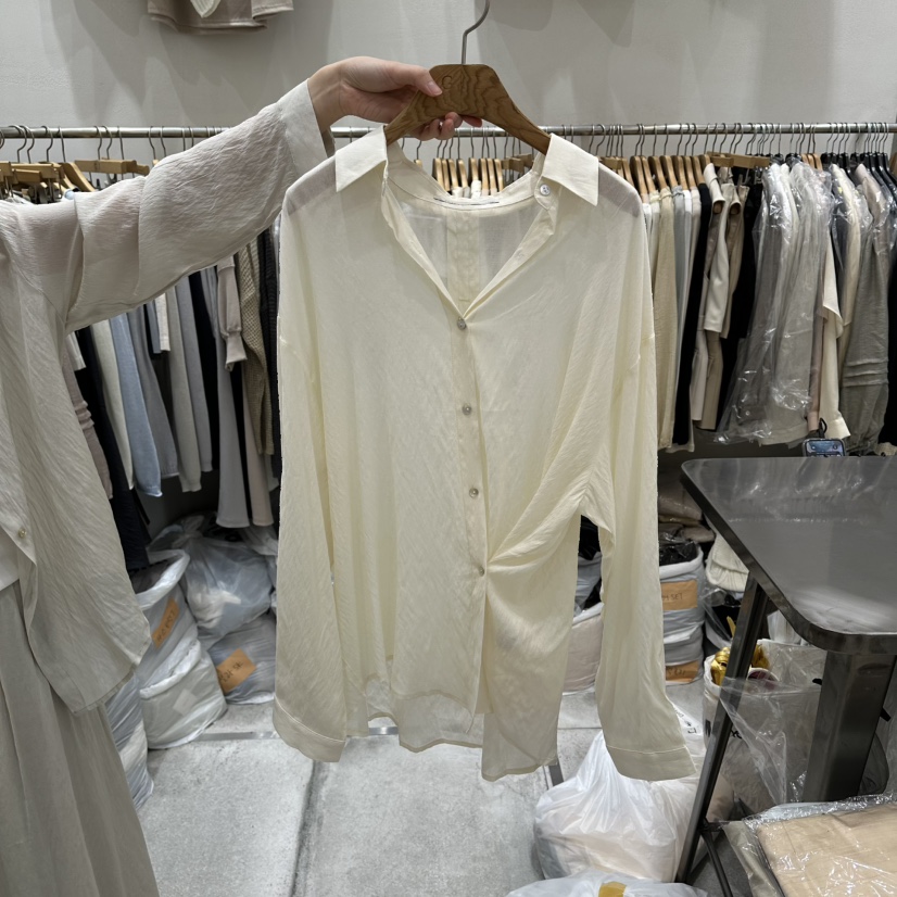 G.I-L韓國直郵實拍女裝新品時尚職業休閑推薦襯衫蕾絲衫G.I-L襯衫/蕾絲衫圖色2