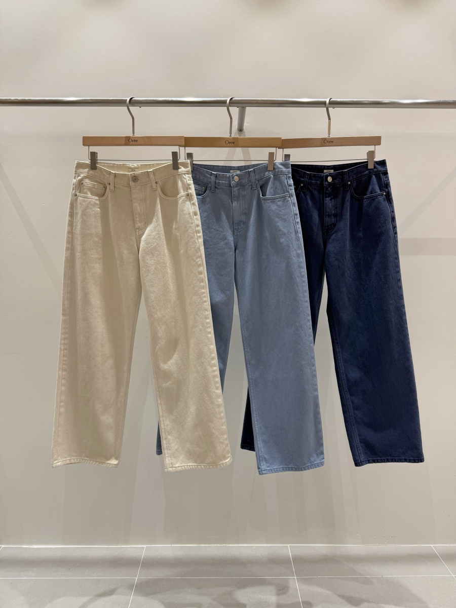 OREE韓國東大門直郵女裝新款26春夏休閑推薦時尚人氣牛仔褲OREE牛仔褲