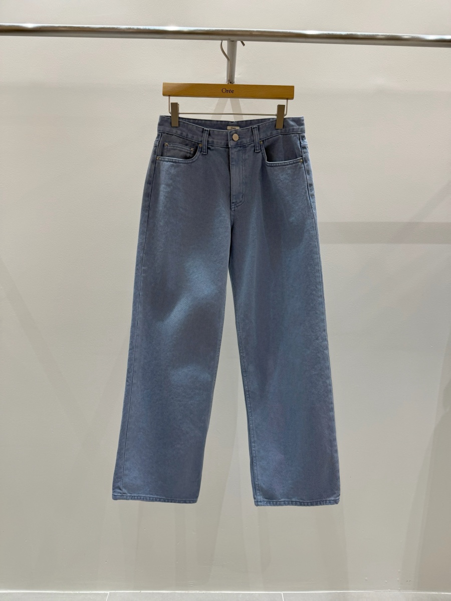 OREE韓國東大門直郵女裝新款26春夏休閑推薦時尚人氣牛仔褲OREE牛仔褲圖色2