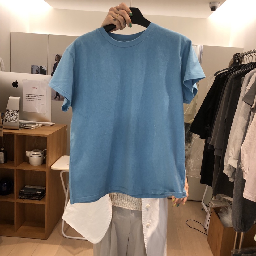 THE STARDUST韓國直郵女裝新款休閑熱賣時尚職業T恤棉質THE STARDUSTT恤圖色2