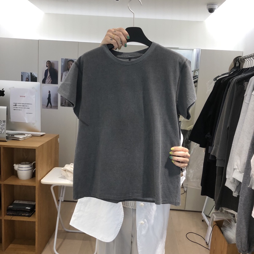 THE STARDUST韓國直郵女裝新款休閑熱賣時尚職業T恤棉質THE STARDUSTT恤圖色3