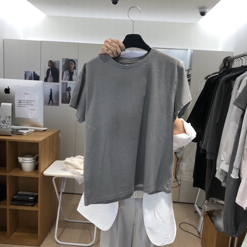 THE STARDUST韓國直郵女裝新款休閑熱賣時尚職業T恤棉質THE STARDUSTT恤圖色4