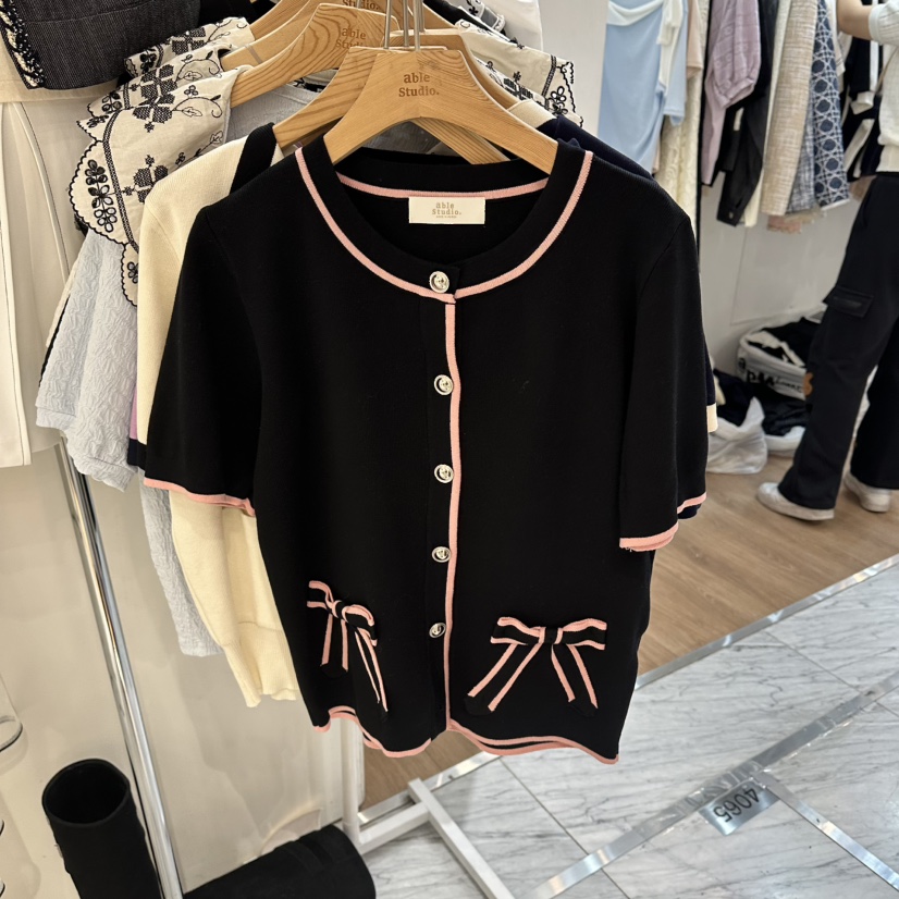 ABLESTUDIO韓國東大門代購女士新品職業時尚熱賣26春夏針織衫ABLESTUDIO針織衫圖色2