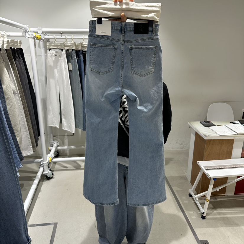 RPM/OVMUTE韓國直郵女士新品人氣推薦休閑職業時尚牛仔褲RPM/OVMUTE牛仔褲