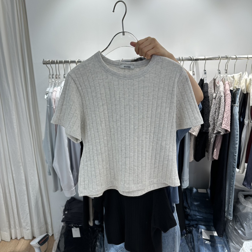 STORIES韓國直郵實拍女裝新品推薦26春夏職業人氣時尚T恤STORIEST恤圖色1