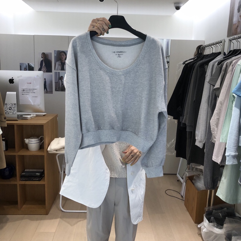 THE STARDUST韓國代購女裝新款熱賣人氣職業26春夏休閑衛衣THE STARDUST衛衣圖色1