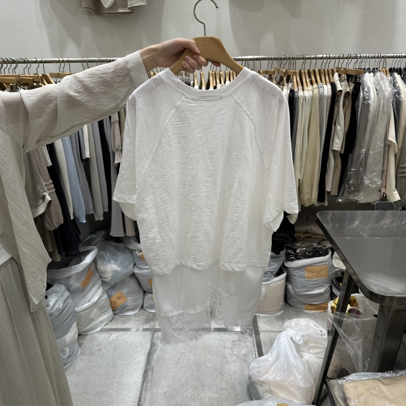 G.I-L韓國東大門直郵女士新款26春夏休閑熱賣T恤假兩件G.I-LT恤