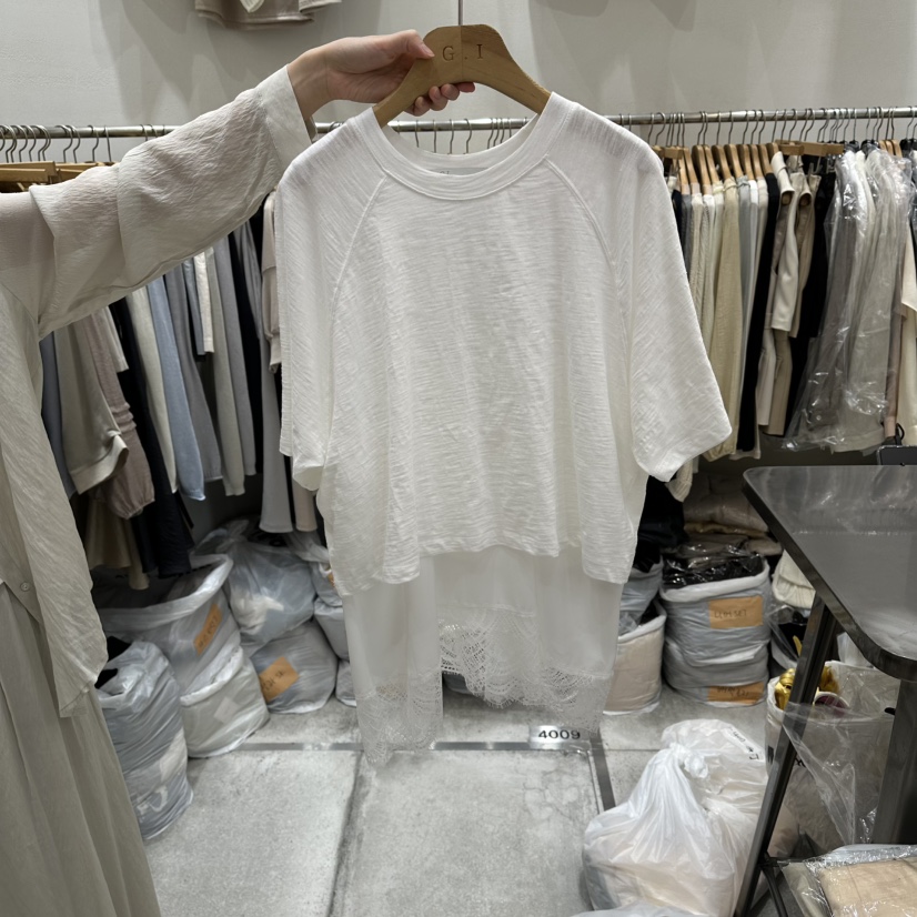 G.I-L韓國東大門直郵女士新款26春夏休閑熱賣T恤假兩件G.I-LT恤圖色1