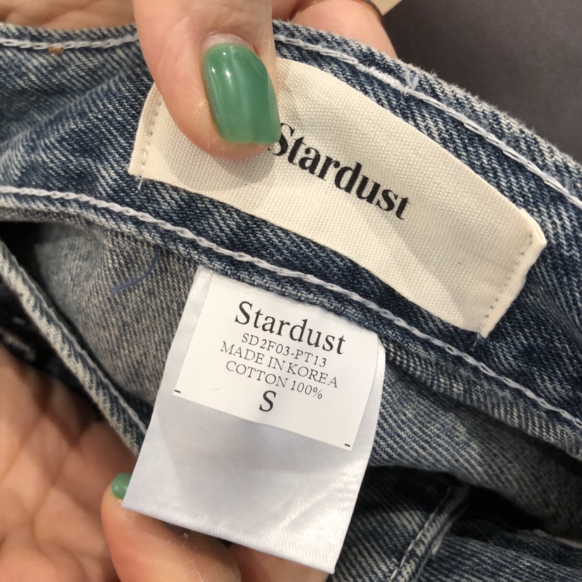 THE STARDUST韓國代購女士新款職業推薦26春夏熱賣牛仔褲THE STARDUST牛仔褲