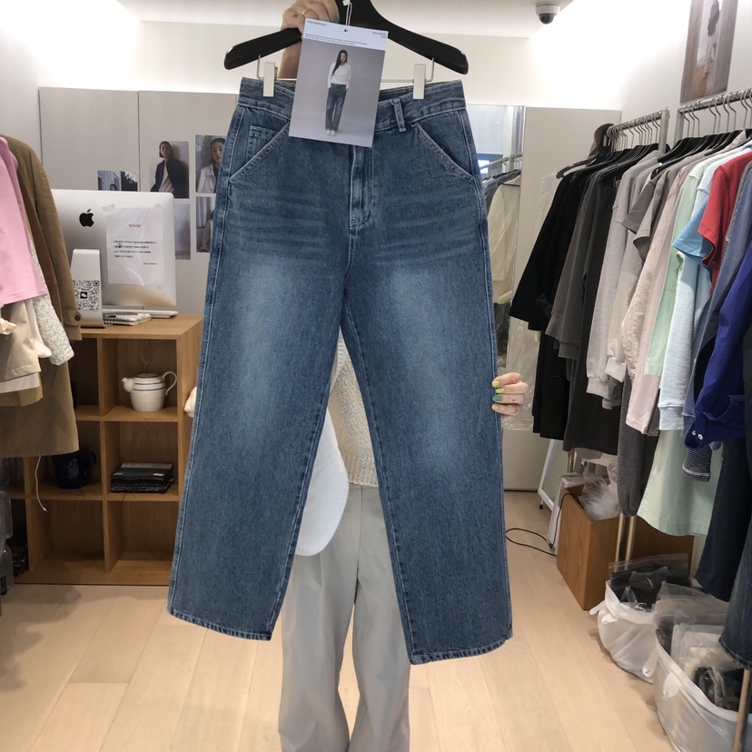 THE STARDUST韓國代購女士新款職業推薦26春夏熱賣牛仔褲THE STARDUST牛仔褲圖色1