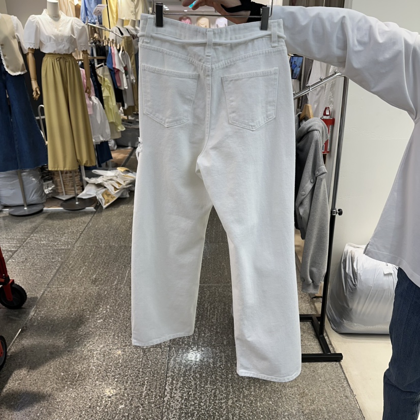 CELINA韓國直郵女裝新品人氣熱賣時尚推薦休閑褲含腰繩復古CELI_NA休閑褲