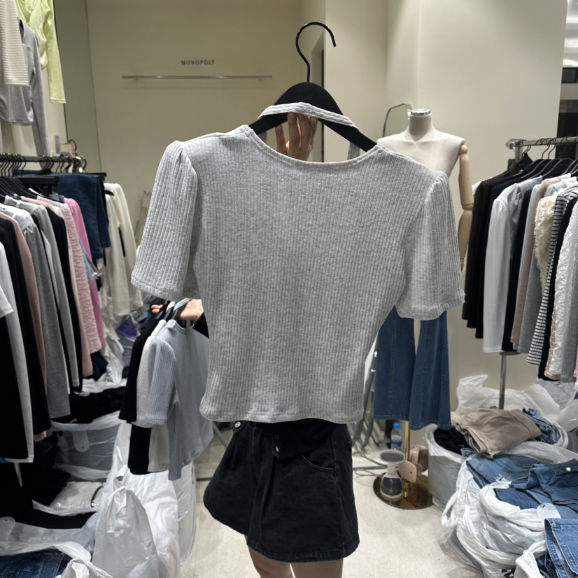 MONOPOLY韓國東大門代購女士新品時尚26春夏休閑T恤假兩件MONO_POLYT恤