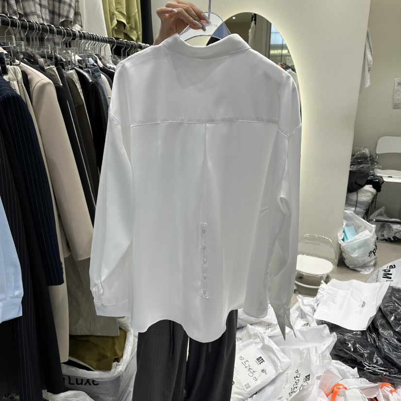 AT THE END韓國直郵女士新品26春夏職業休閑襯衫蕾絲衫AT THE END襯衫/蕾絲衫