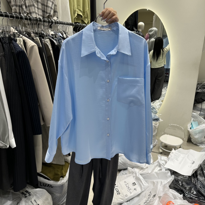 AT THE END韓國直郵女士新品26春夏職業休閑襯衫蕾絲衫AT THE END襯衫/蕾絲衫圖色1