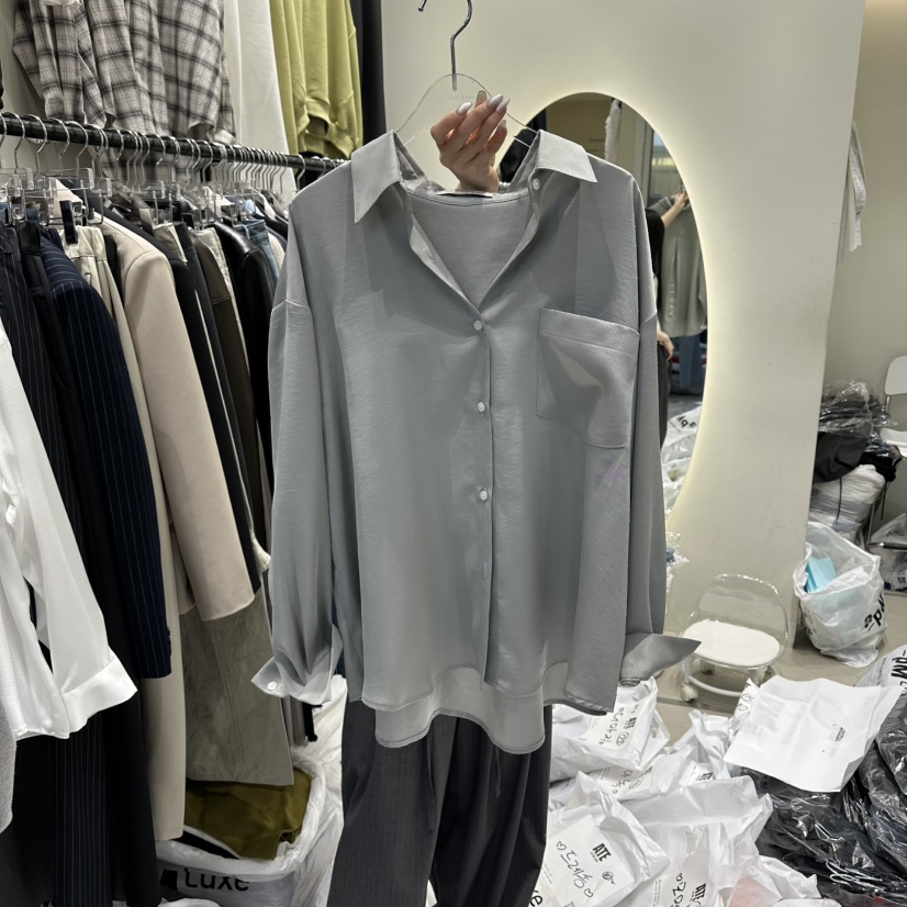 AT THE END韓國直郵女士新品26春夏職業休閑襯衫蕾絲衫AT THE END襯衫/蕾絲衫圖色3