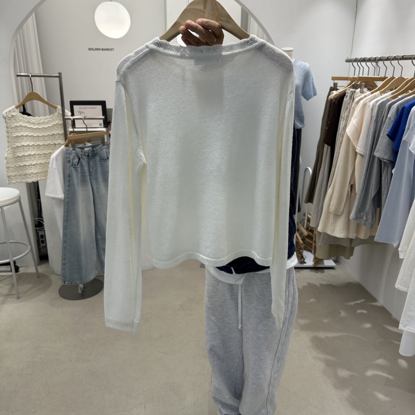 GOLDEN MARKET韓國東大門直郵女士新品熱賣人氣針織衫蕾絲GOLDEN MARKET針織衫