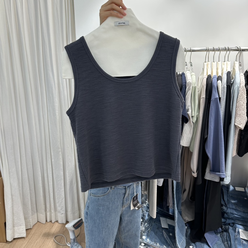 STORIES韓國直郵女裝新款職業熱賣休閑推薦時尚26春夏吊帶背心STORIES吊帶/背心圖色3墨色