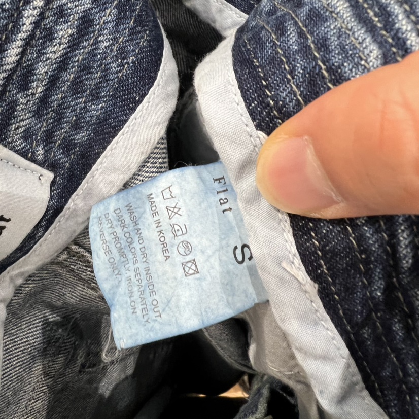 FLAT韓國東大門直郵女裝新品26春夏推薦熱賣休閑人氣牛仔褲FLAT牛仔褲