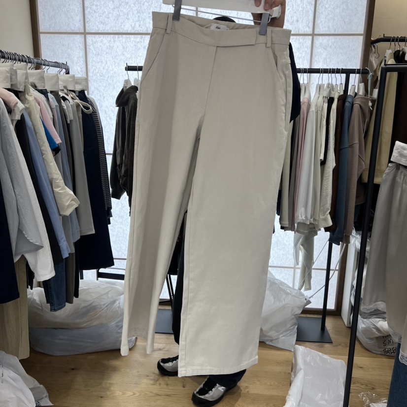 FLAT韓國直郵女裝新款推薦休閑人氣職業26春夏時尚休閑褲FLAT休閑褲圖色1