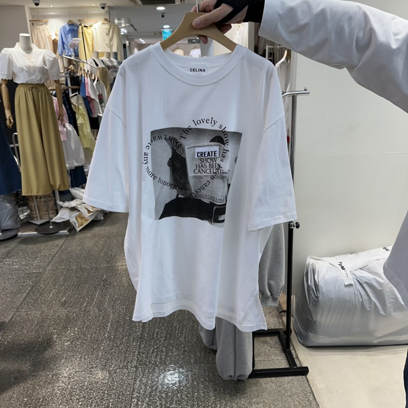 CELINA韓國東大門直郵女裝新款職業休閑26春夏人氣熱賣T恤CELI_NAT恤圖色1