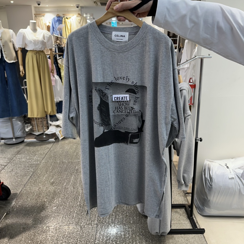 CELINA韓國東大門直郵女裝新款職業休閑26春夏人氣熱賣T恤CELI_NAT恤圖色2