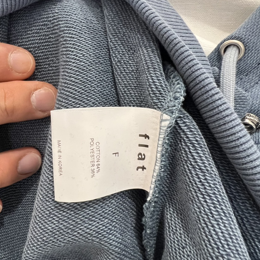 FLAT韓國東大門直郵女裝新款推薦休閑時尚衛衣連帽衫拉鏈FLAT衛衣