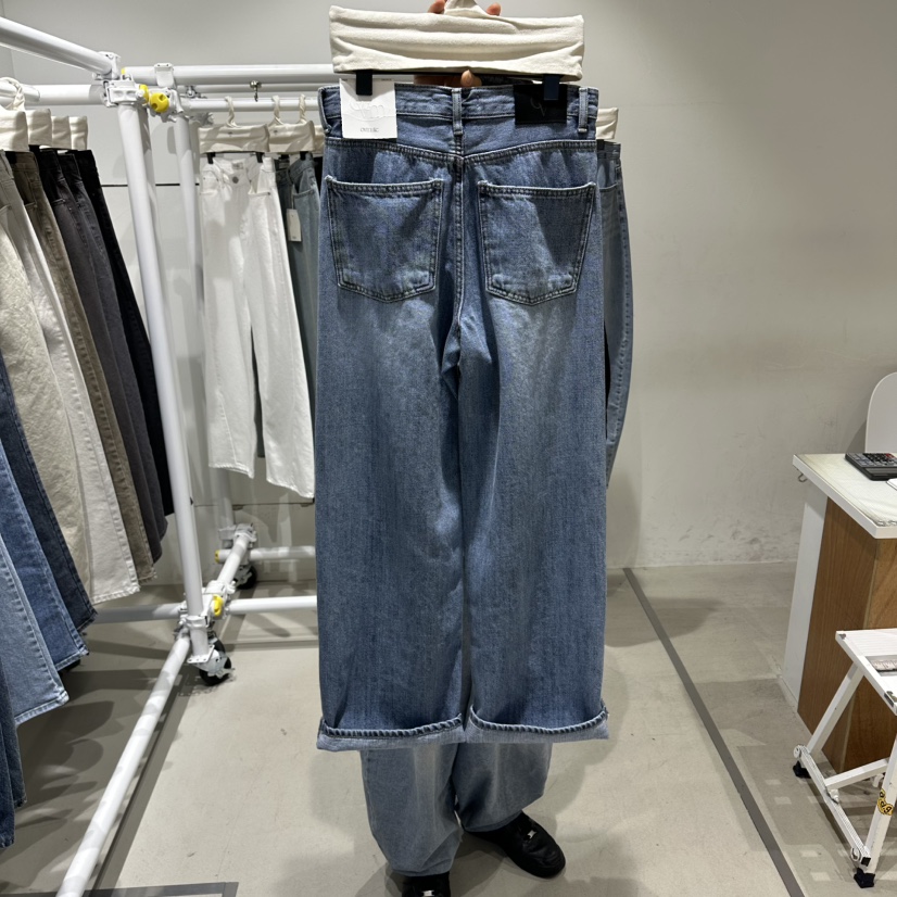 RPM/OVMUTE韓國直郵實拍女裝新款人氣26春夏推薦職業牛仔褲RPM/OVMUTE牛仔褲