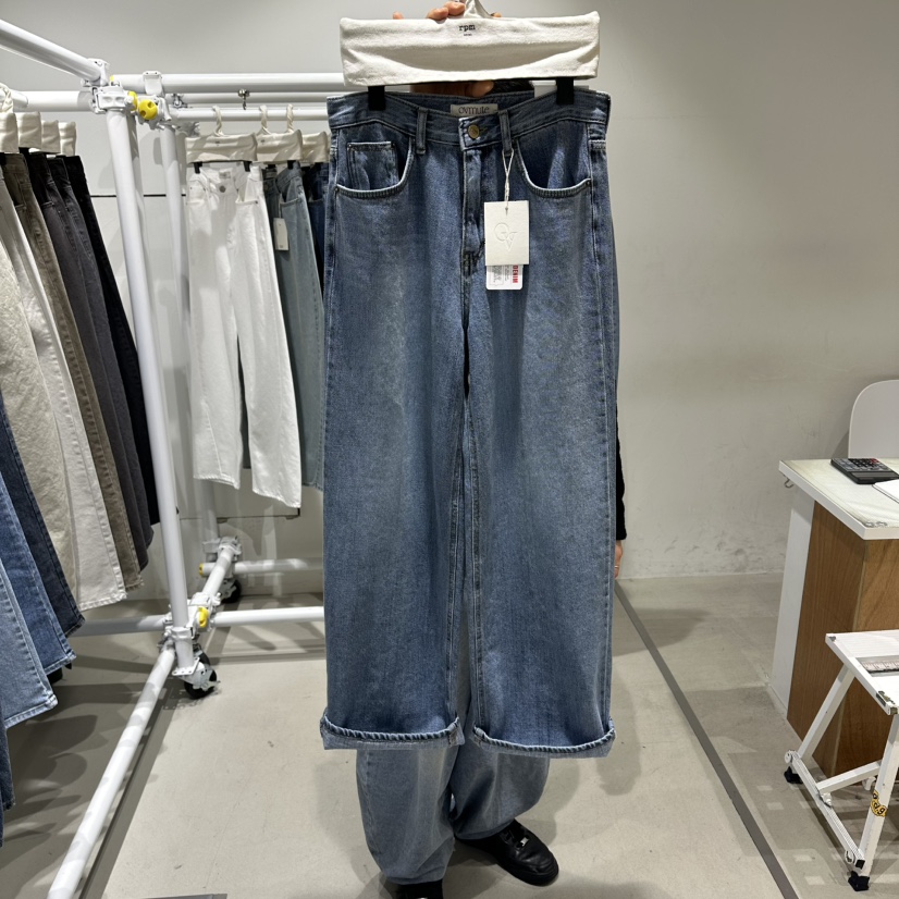 RPM/OVMUTE韓國直郵實拍女裝新款人氣26春夏推薦職業牛仔褲RPM/OVMUTE牛仔褲圖色1