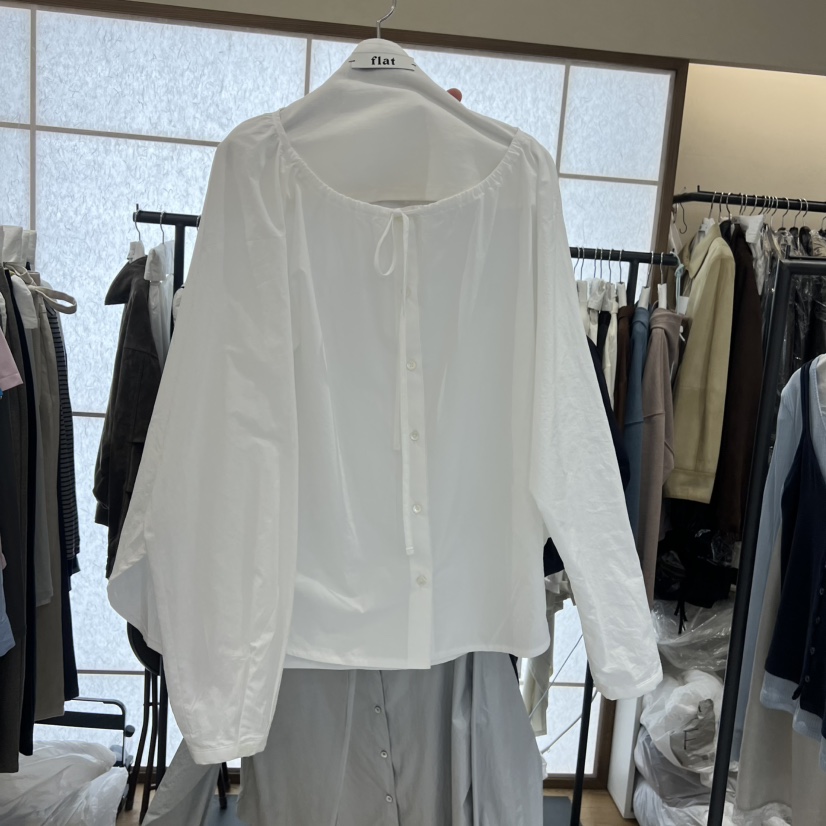FLAT韓國直郵女裝新品時尚職業26春夏熱賣推薦襯衫蕾絲衫FLAT襯衫/蕾絲衫圖色2