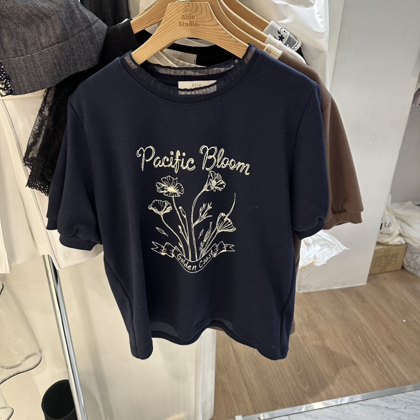 ABLESTUDIO韓國東大門直郵女士新品熱賣休閑職業推薦時尚T恤ABLESTUDIOT恤圖色3